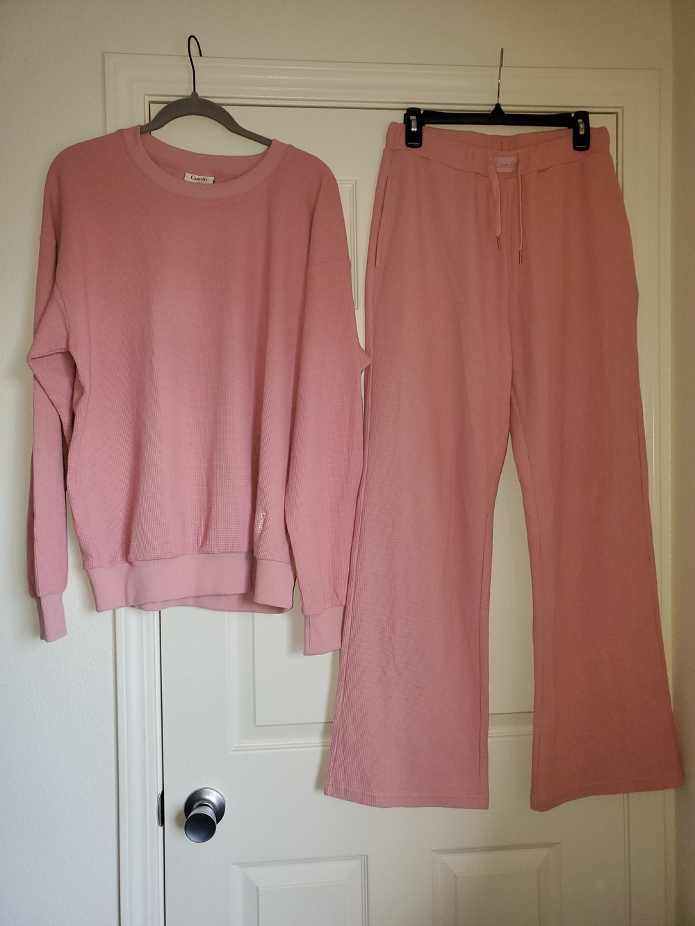 Comfrt Waffle Lounge Set - Baby Pink - Picture 5 of 8